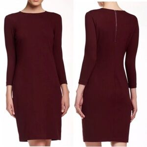 Vince Burgundy Shiraz‎ Sheath Dress Sz S